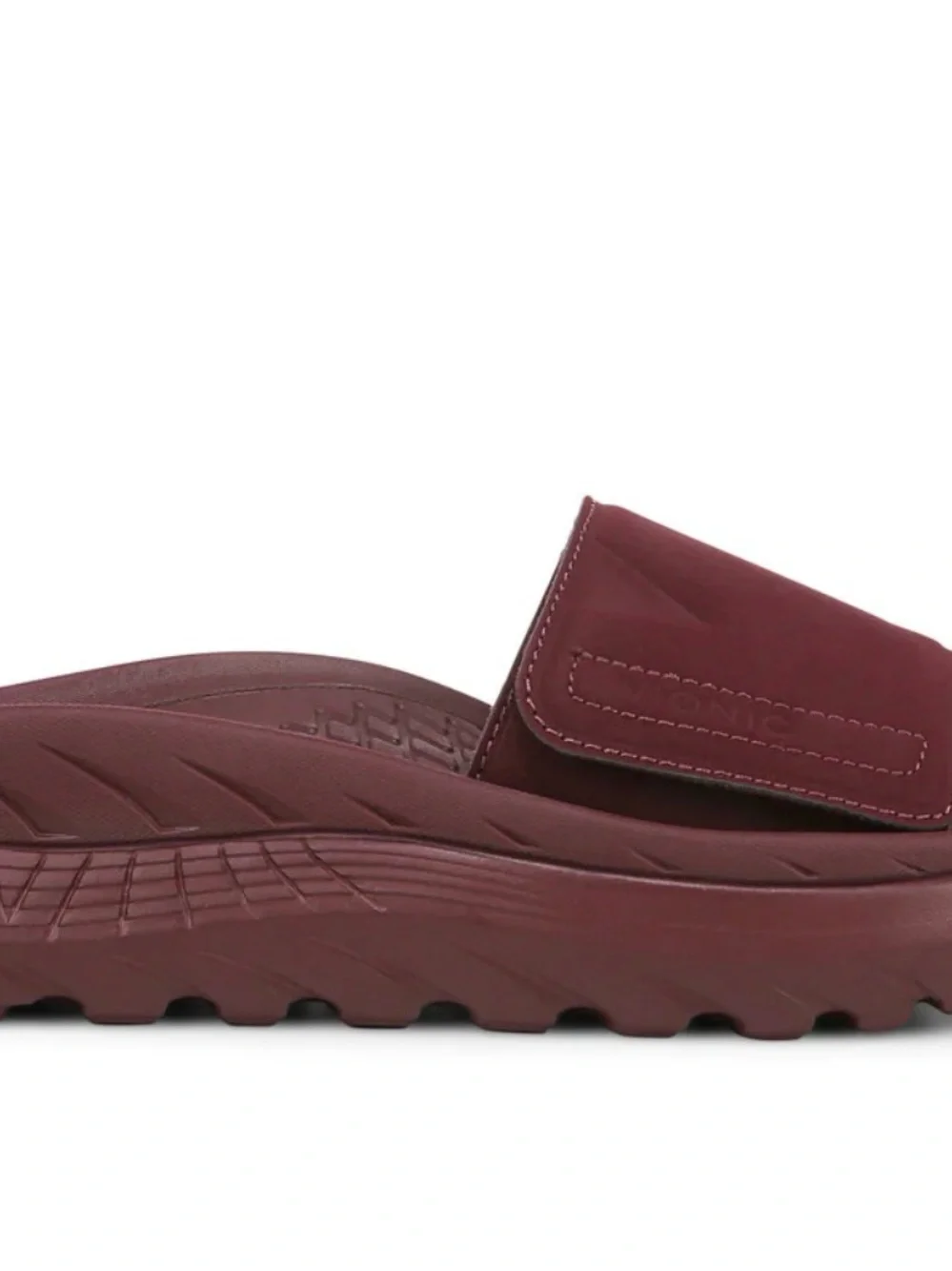Vionic Women’s Rejuvenate Recovery Sandal - Port Wine Burgundy Slide Sandals Sz9 - Picture 3 of 10